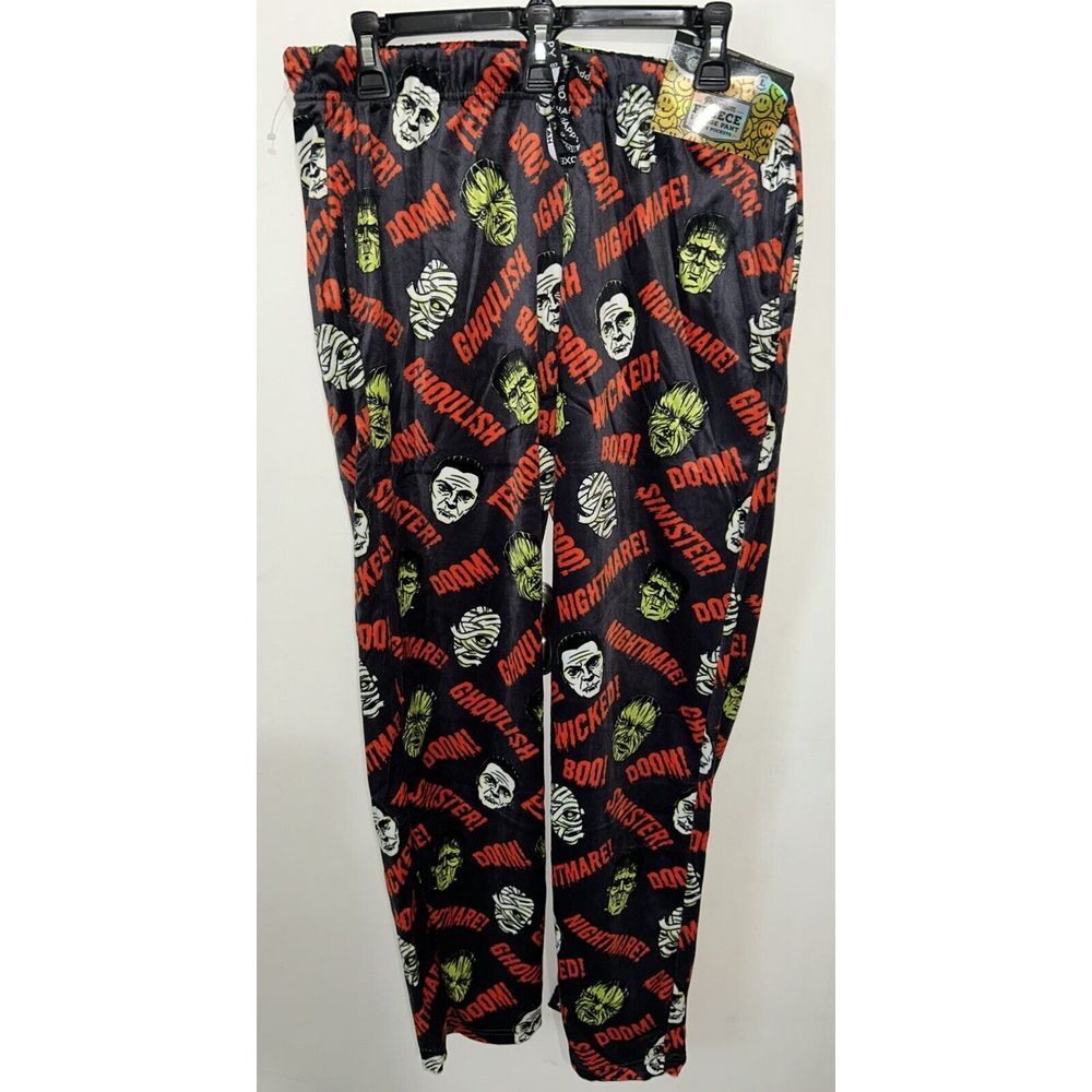 Men's Happy Boxers Premium Fleece Monsters Sleep Pants‎ Size Large